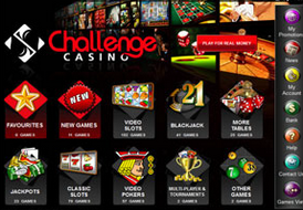 challengecasino lobby