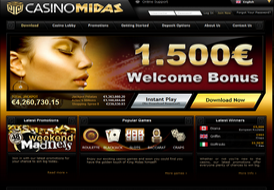 Casino Midas site preview