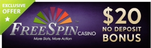 €20 No Deposit Bonus from Free Spin Casino!