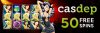 50 Free Spins + 200% up to €50 or 300% up to €300 Welcome Bonus at Casdep Casino! 1