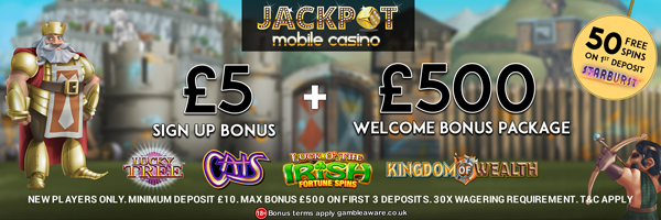 Jackpot Mobile Casino exclusive bonus